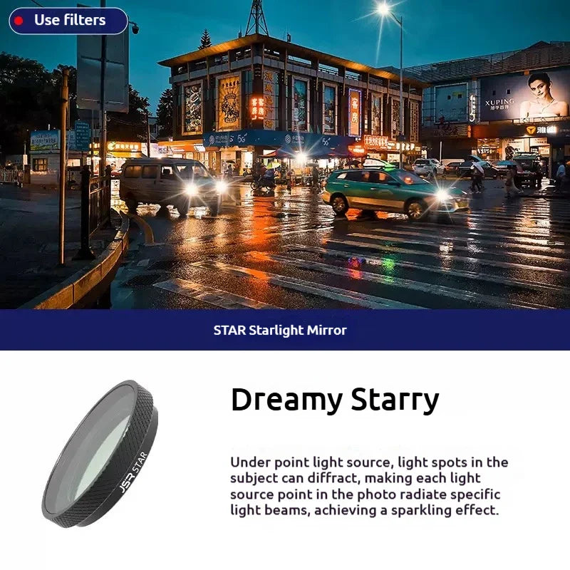 JSR ND4–ND64 Optical Glass ND Filters for Insta360 GO 3S