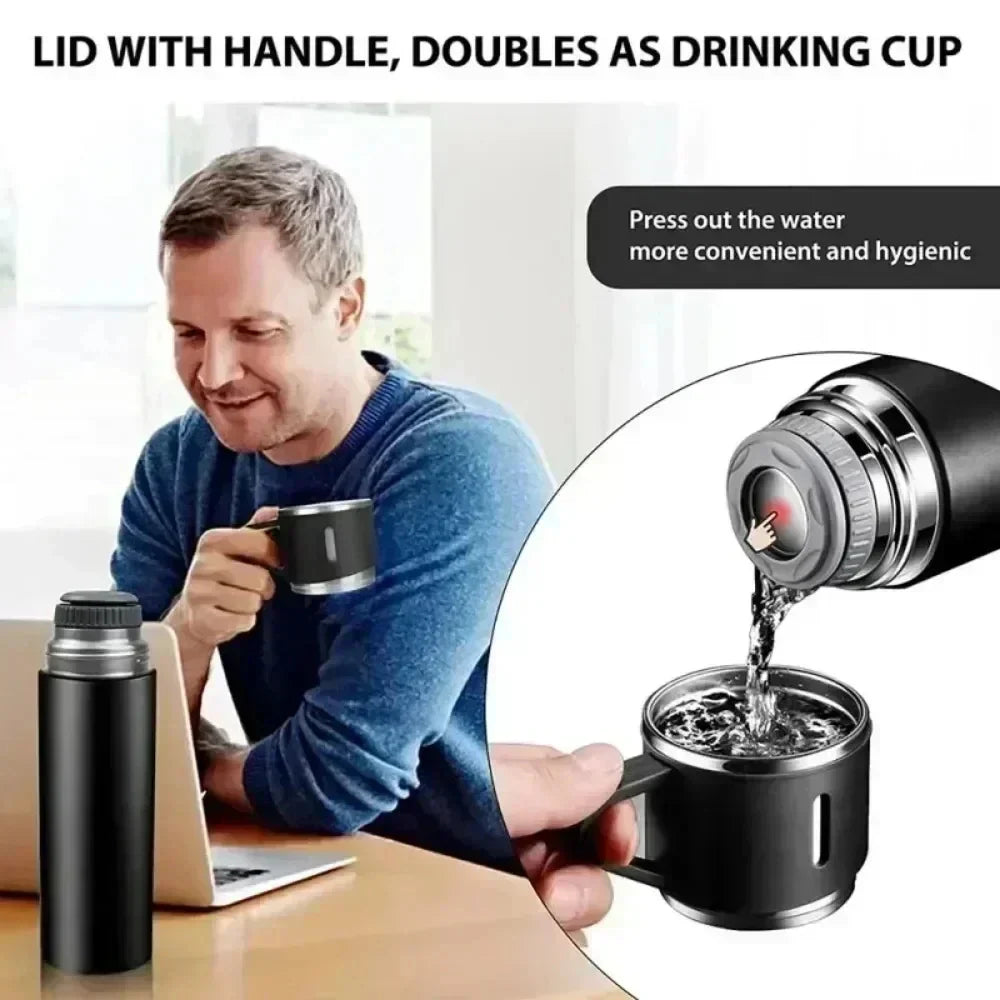 500ml Vacuum Insulated Thermos Bottle – Hot & Cold Steel