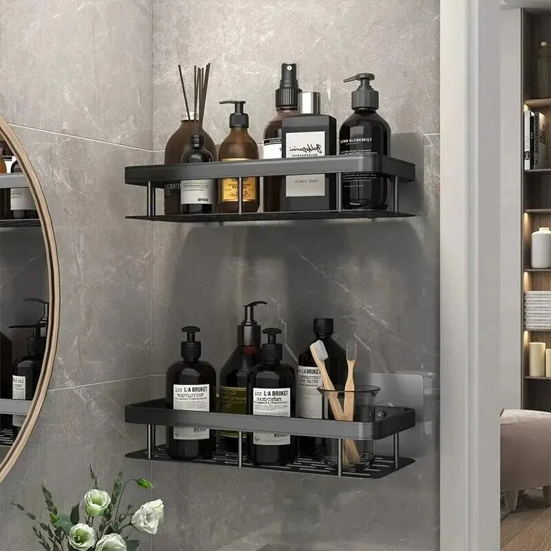 No-Drill Bathroom Shower Shelf | Wall Mounted Storage Organizer