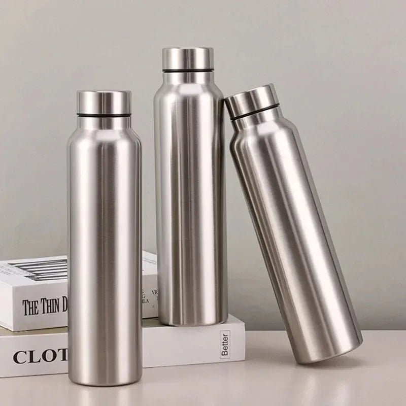 1000ml Stainless Steel Sport Water Bottle – Rugged Metal Flask for Camping & Gym