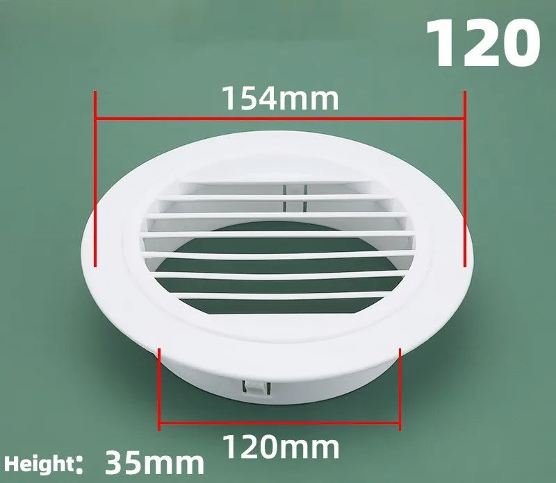 Round Air Vent Grille Cover | Adjustable Wall & Ceiling Duct Cap