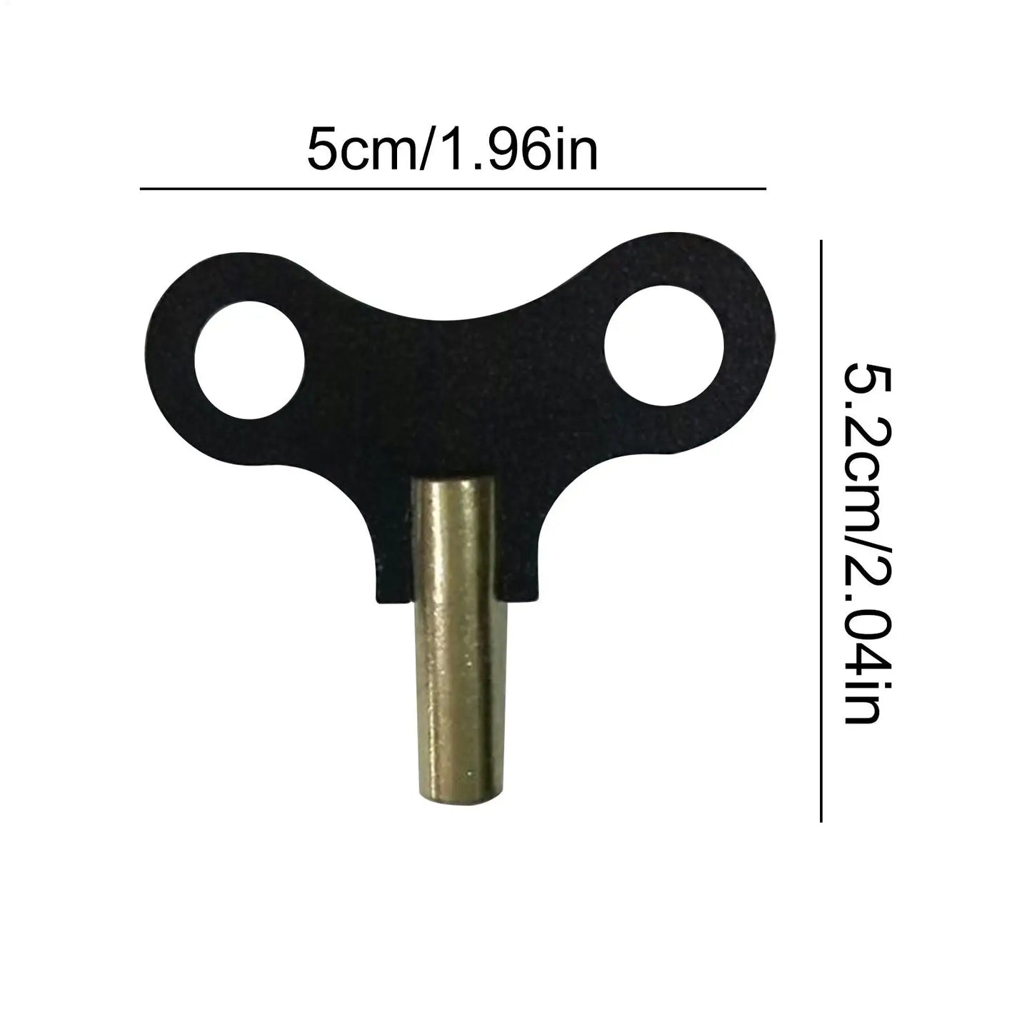 Steel Clock Winding Key | Metal Repair Tool for Mechanical Clocks