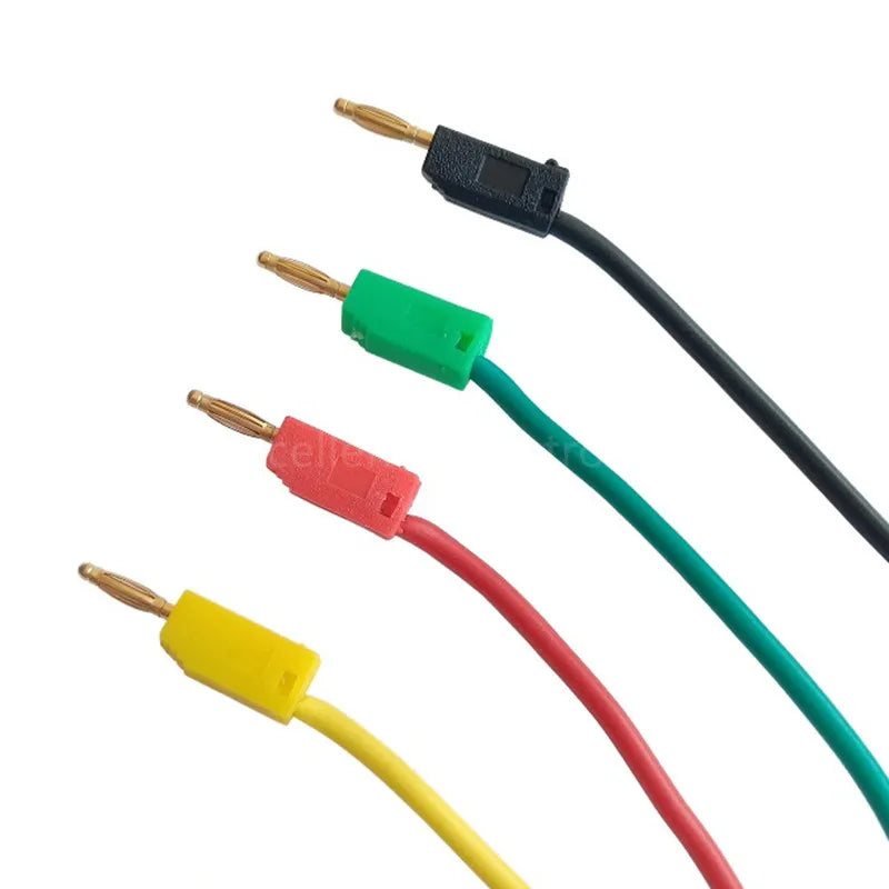 High Quality 2mm Banana Plug Silicone Wire 24AWG K2 Test Cable Double Banana Plug Experiment Short Route Can Be Overlapped Peaceful Pleasures Health and Wellness