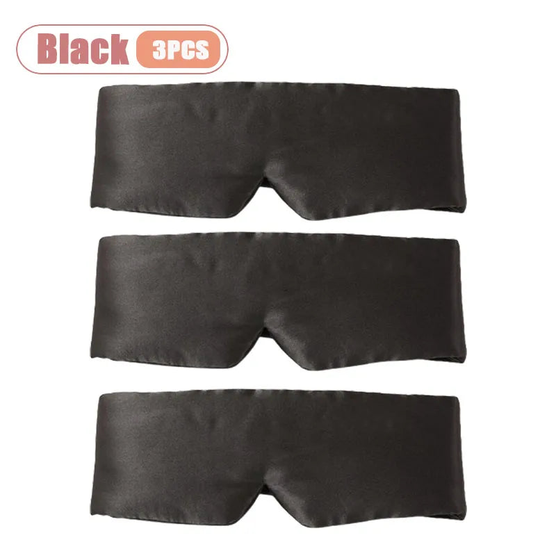 Silk Feel Sleep Mask – Embroidered Floral Light Blocking Eye Cover