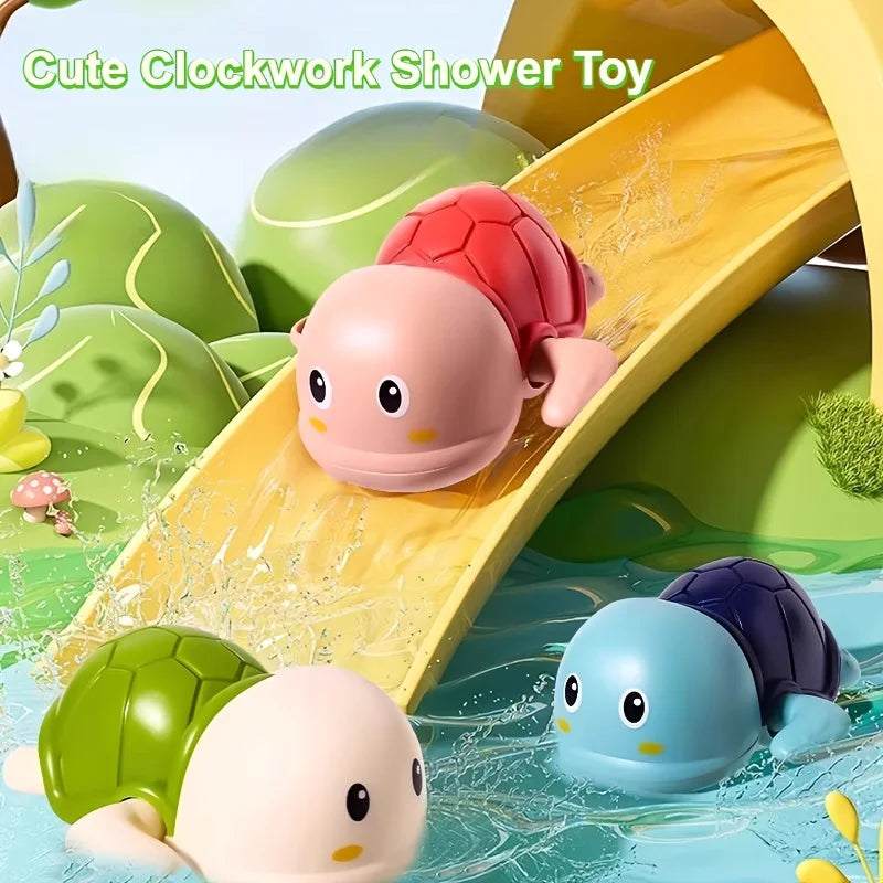 Wind-Up Frog Water Spray Bath Toy for Toddlers – 1 or 3 Pack