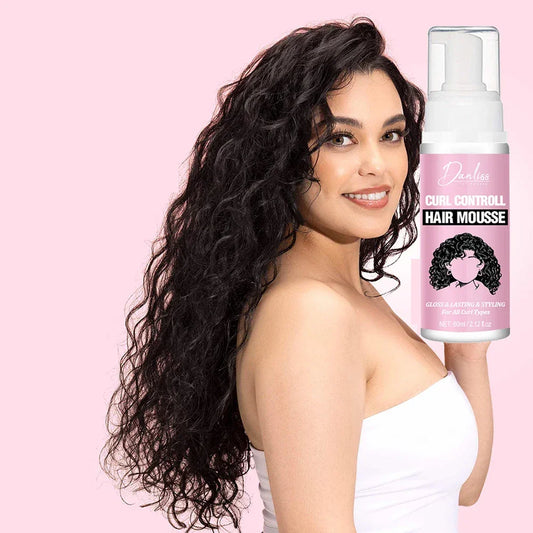 1/2PCS Curl Defining Mousse, Anti-Frizz Bouncy Cream Hair Curling Cream Mousse Hydrate Defined Curl Enhancer hair Styling Creamy Peaceful Pleasures Health and Wellness