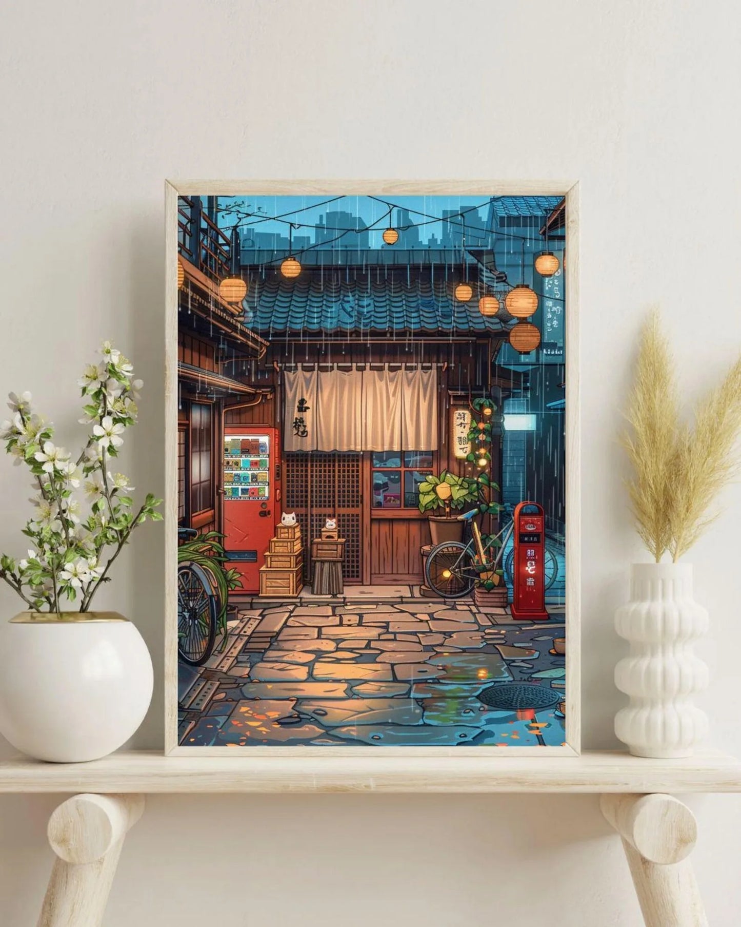 Anime Ramen Shop Canvas Print | Tokyo Street Wall Art