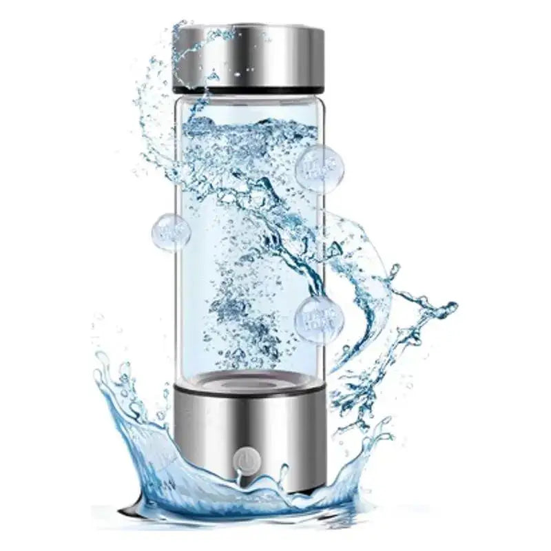 Portable household glass health-promoting electrolyzed water generator, USB charging hydrogen water bottle generator Peaceful Pleasures Health and Wellness