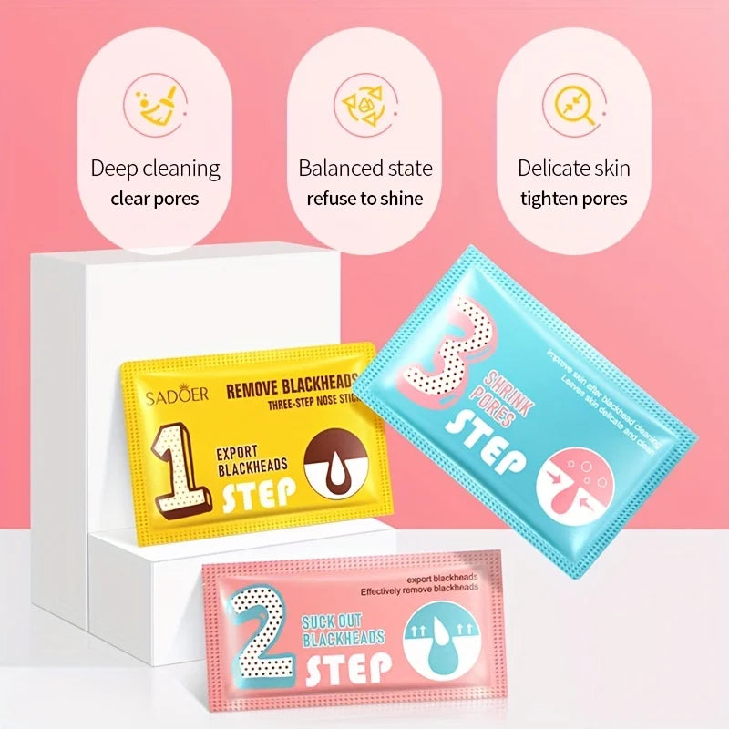 3-Step Blackhead Nose Patch – Cleans & Refines Pores | Oasis