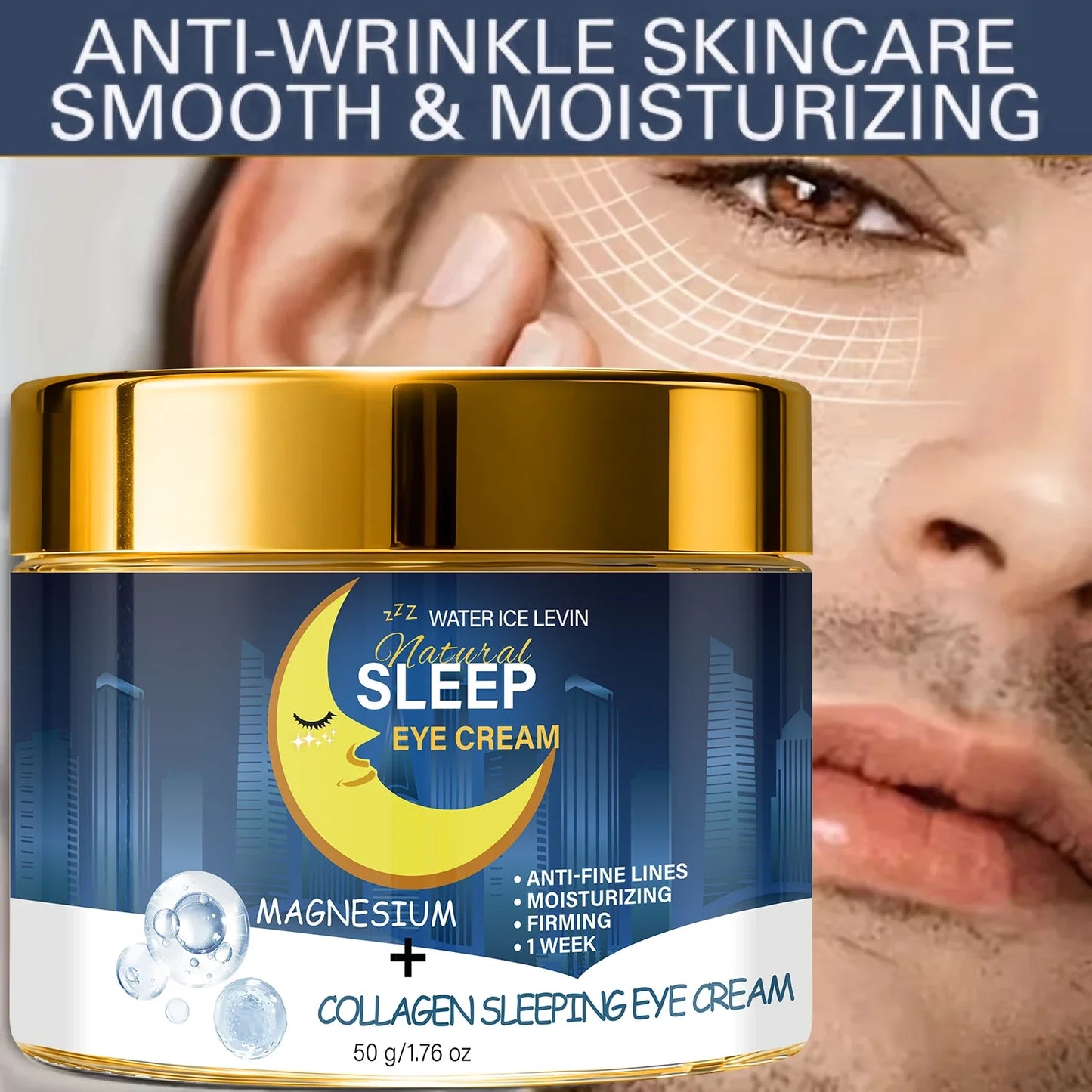 Collagen Sleeping Eye Cream – Bee Venom & Magnesium Anti-Aging