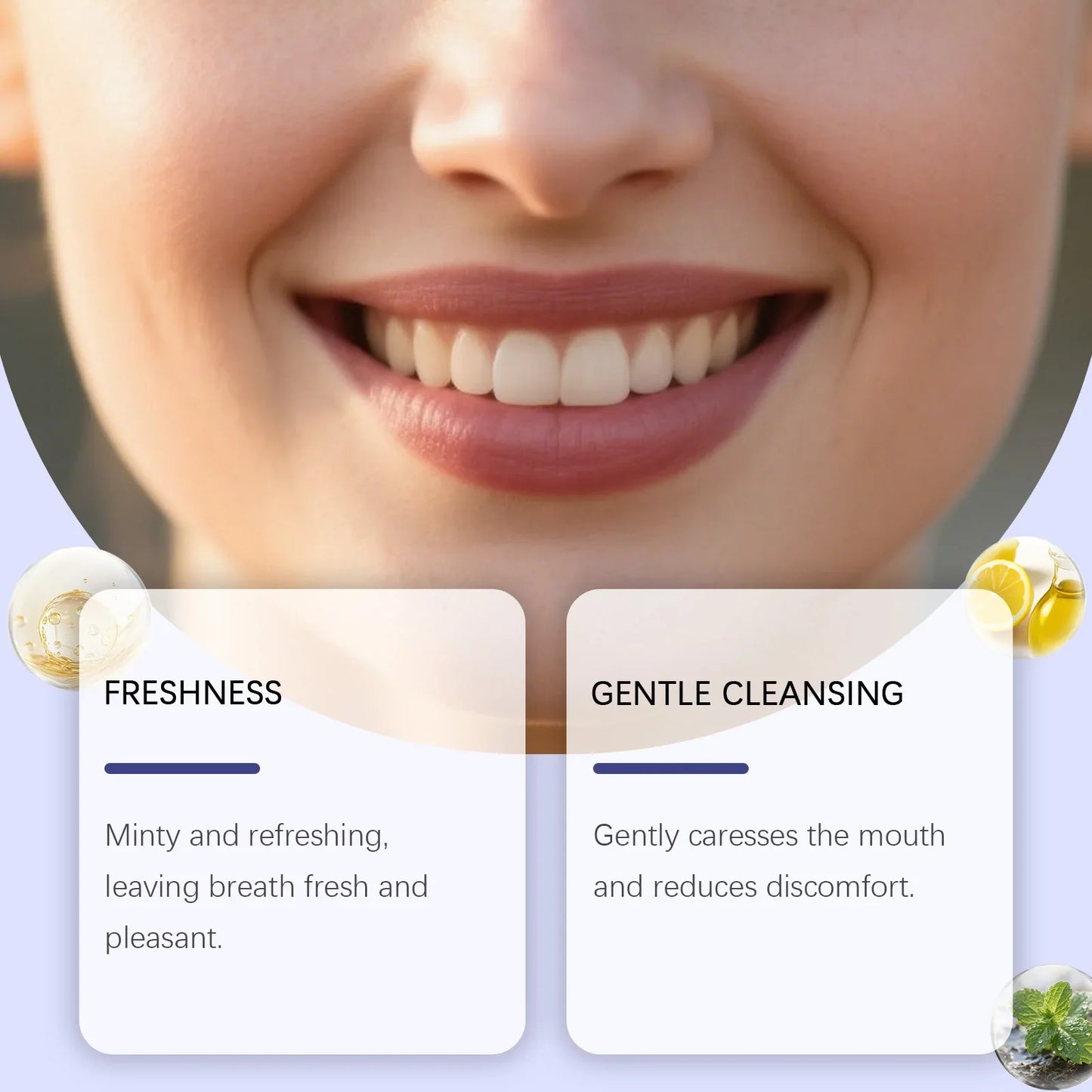 237ml Alcohol-Free Whitening Mouthwash | Fresh Breath & Plaque Care