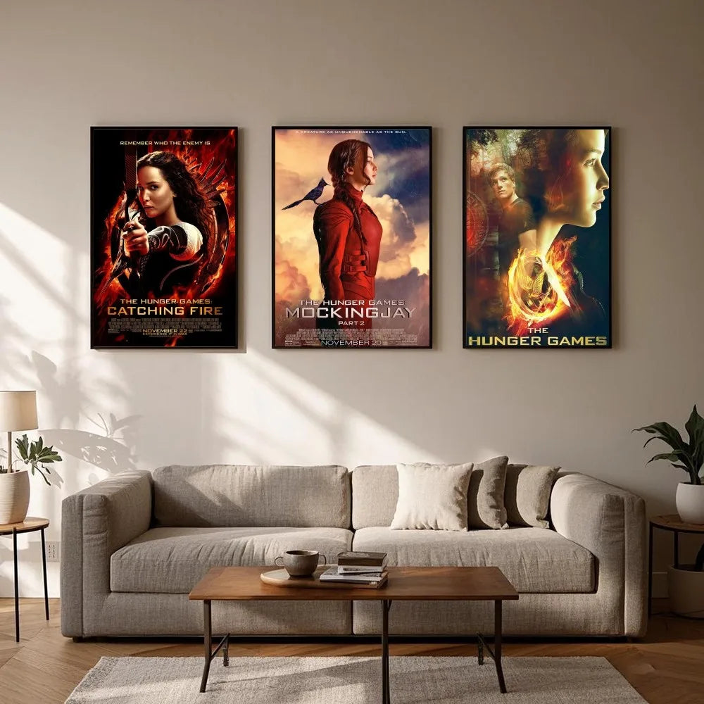 Hunger Games HD Movie Poster | Waterproof PVC Wall Art Décor Movie Wall Poster Peaceful Pleasures Health and Wellness
