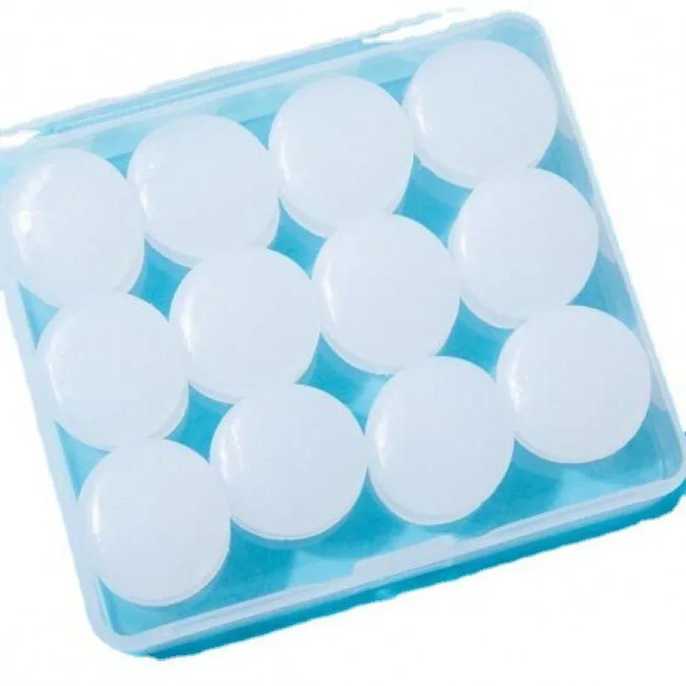 Reusable Silicone Ear Plugs for Noise Reduction and Sleep Sound Insulation, 6 - 12 PCS Peaceful Pleasures Health and Wellness
