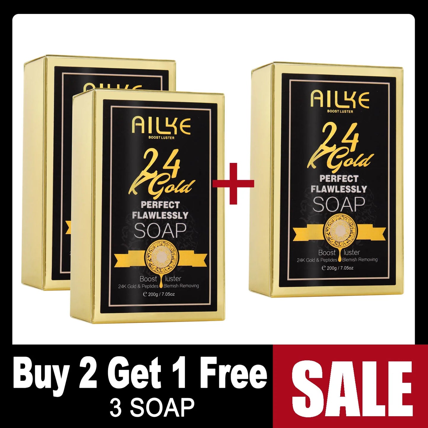 AILKE 24K Gold Skin Care Set – Brighten & Moisturize All Skin