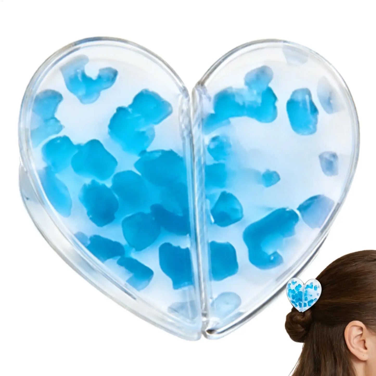 Heart-Shaped Magnetic Hair Clip – Strong Hold, No Crease