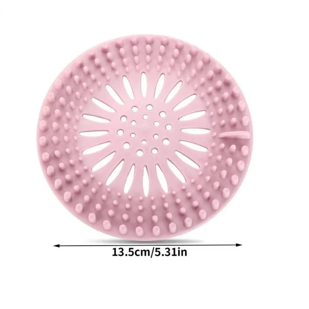Silicone Hair Catcher Shower Drain Strainer Cover | Anti-Clog