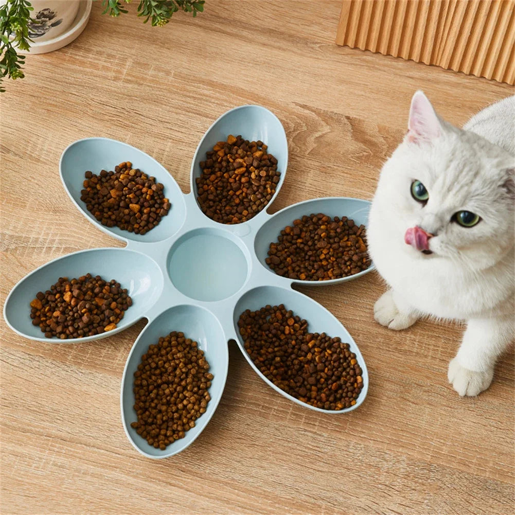 Petal Multi-Cell Cat & Dog Food Bowl | Non-Toxic PP