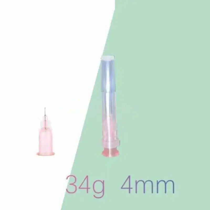 100PCS 34G Dental Irrigation Syringe Needles | 1.5–8mm Tips