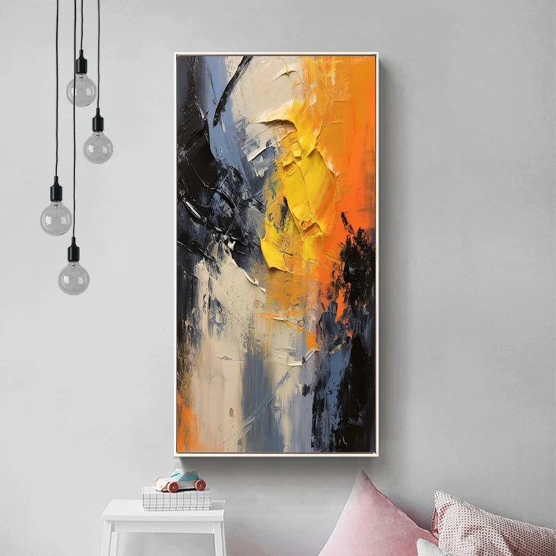 Original Hand-Painted 3D Texture Wall Art for Living Room And Bedroom Unique Gift Idea Peaceful Pleasures Health and Wellness