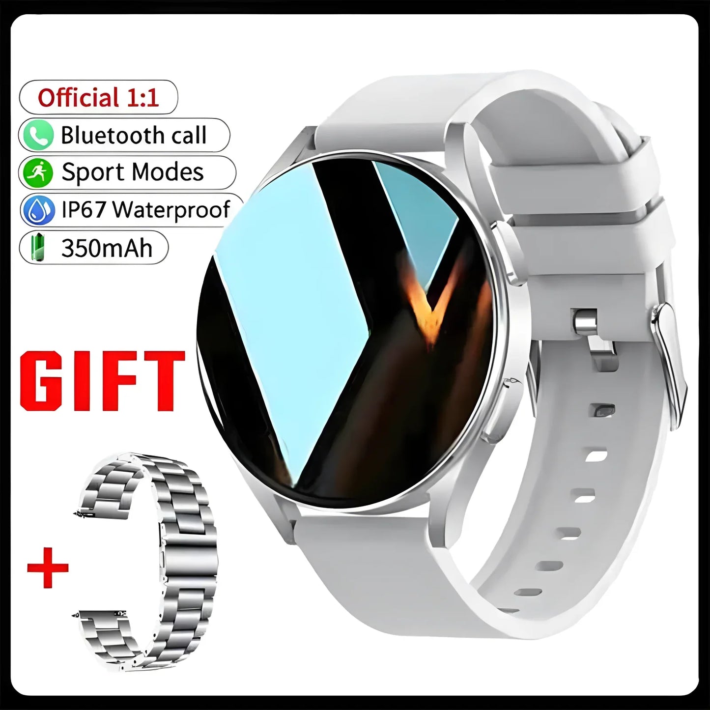 Ola Esporte 1.39" Bluetooth Smart Watch – Calls & Health Tracker