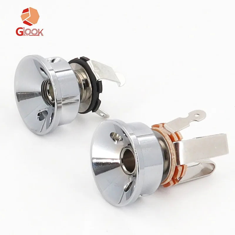 Jack Electrosocket Recessed Electric Guitar Socket Plate Holder Parts