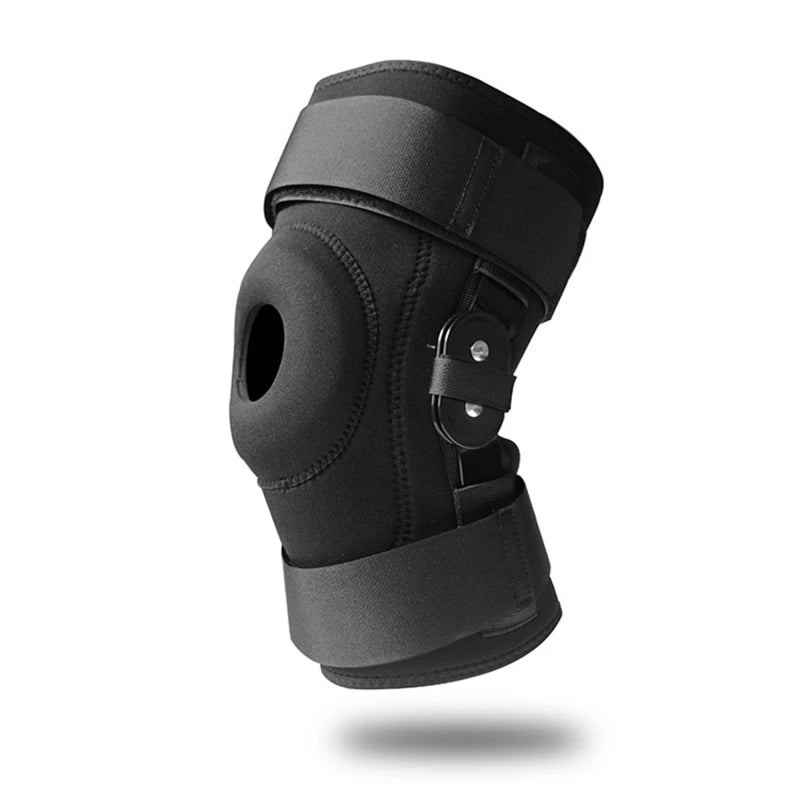 1PC Orthopedic Knee Pad Brace Tendon Ligament Meniscus Pain Relief Support Compression Men Women Hinged Knee Protector Strap Peaceful Pleasures Health and Wellness Black L