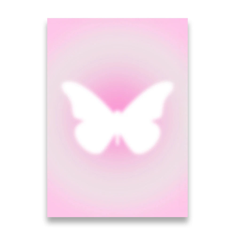 Pink Aura Spiritual Affirmation Canvas Wall Art | Nordic Print