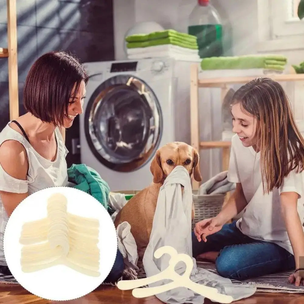 20-Pack Mini Pet Clothes Hangers | Space-Saving Dog Apparel Rack