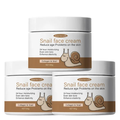 Snail Face Cream with Collagen & Retinol | 24H Moisturizer Face Moisturizer Cream Peaceful Pleasures Health and Wellness YELLOW 60g