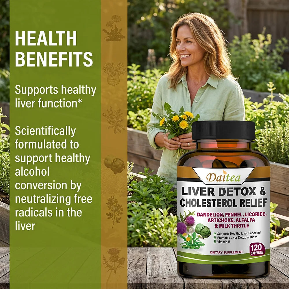 Liver Cleanse Detox & Repair – Milk Thistle, Artichoke, Dandelion Liver Detox Supplement Peaceful Pleasures Health and Wellness