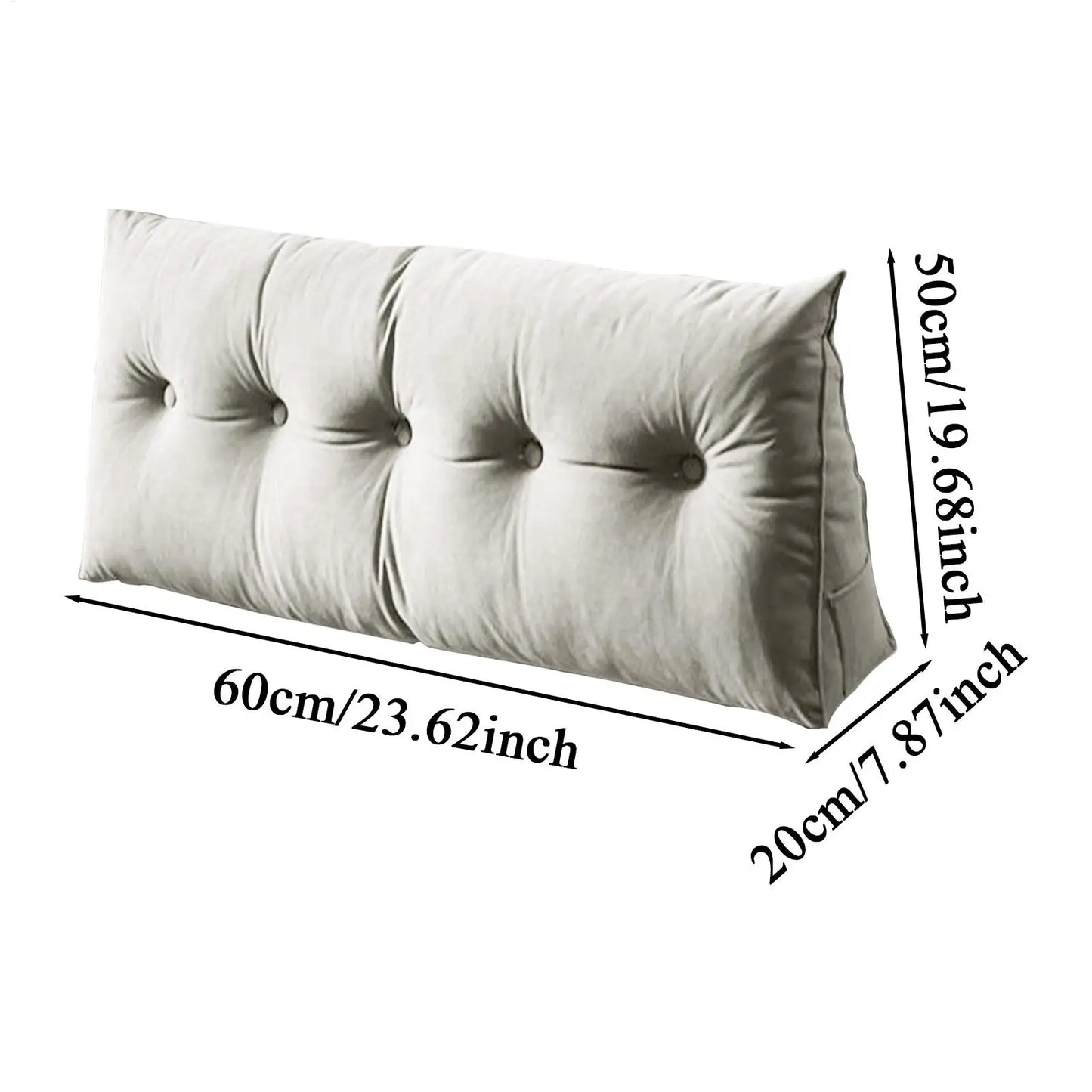 Ergonomic Wedge Pillow – Back & Lumbar Support for Bed & Sofa Wedge Support Pillow Peaceful Pleasures Health and Wellness