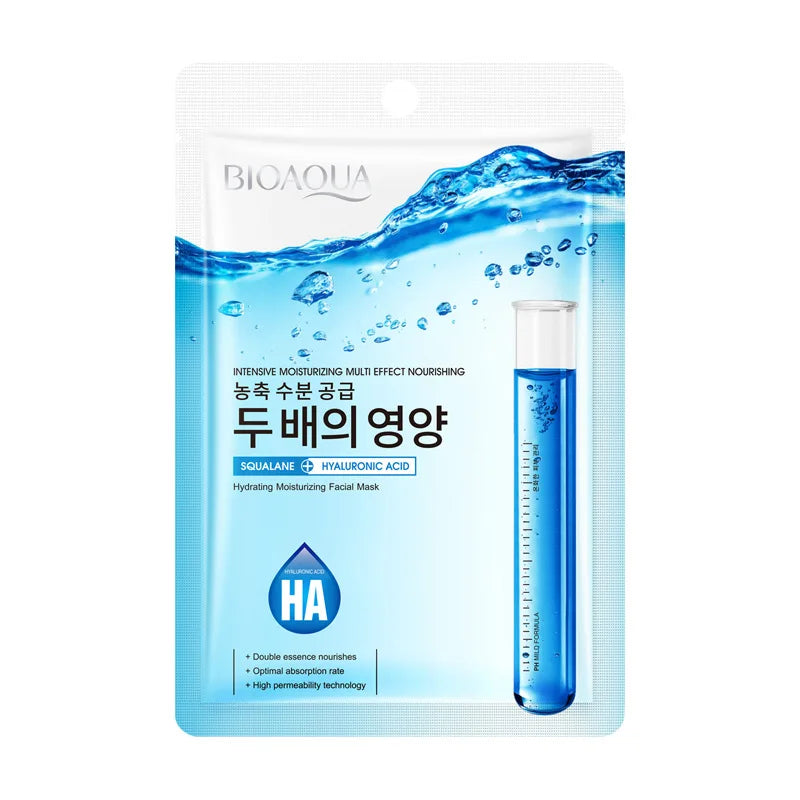 BIOAQUA Niacinamide Sheet Mask 5pcs – Hydrating & Brightening Sheet Face Mask Peaceful Pleasures Health and Wellness