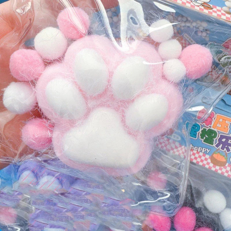 Cat Paw Mochi Squishy Fidget Toy – Soft Slow-Rise Kawaii Gift