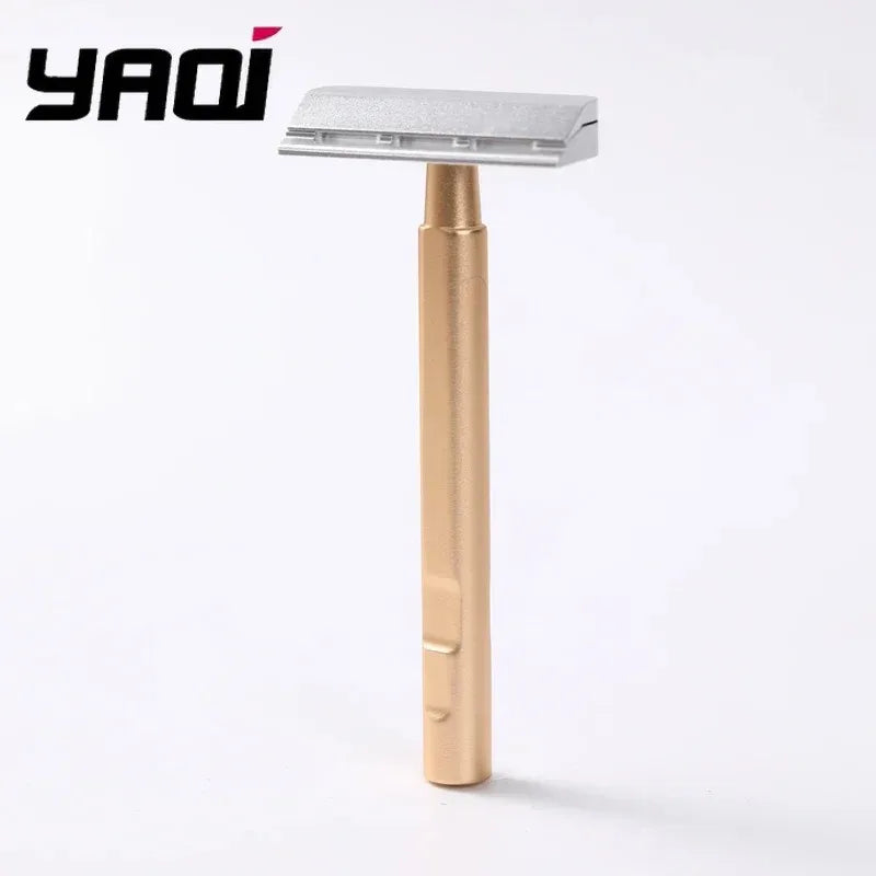 YAQI Tachi Aluminum Version Lightweight Single Edge Safety Razor Minimalist Design for Smooth Shaving Peaceful Pleasures Health and Wellness