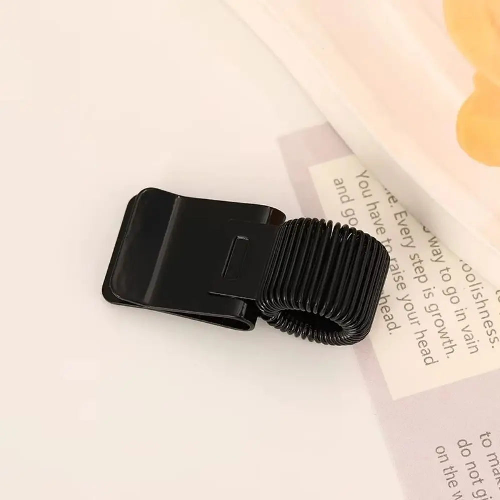 Creative Metal Pen Clip Heavy-Duty Retro Spring Pen Clip Minimalist Telescopic Spring Notebook Pen Holder Office Supplies Peaceful Pleasures Health and Wellness