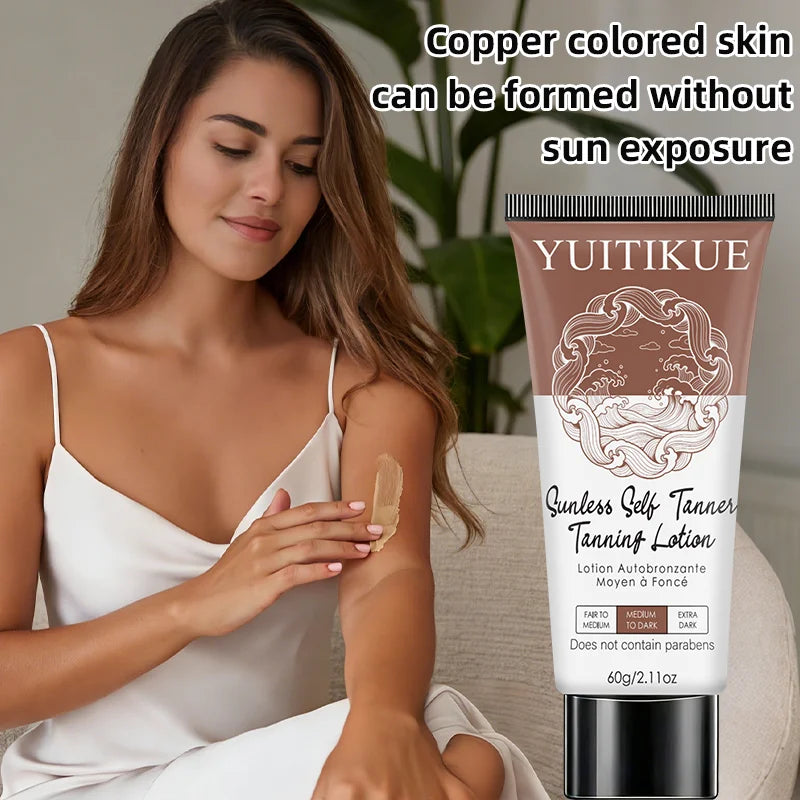YUITIKUE Sunless Self Tanner Lotion – Bronze Glow 60g