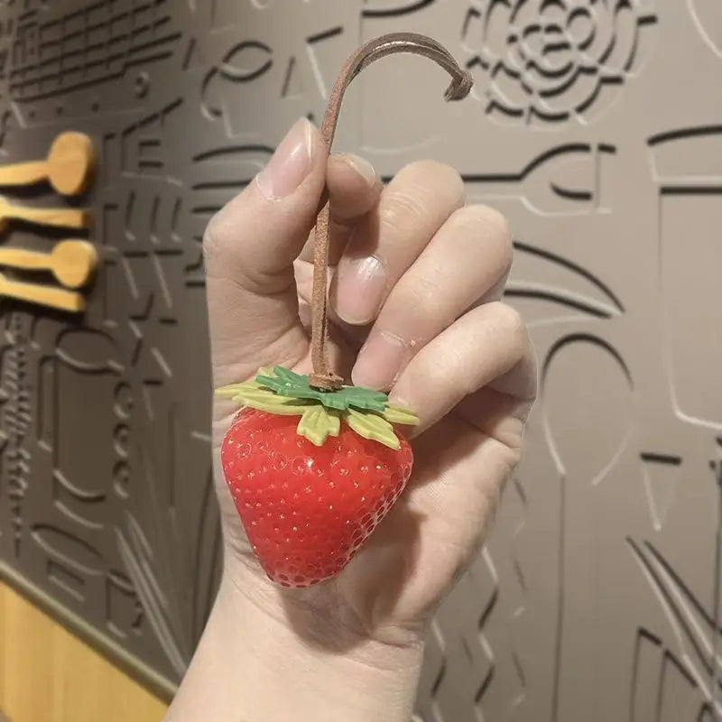 Strawberry Bag Charm – Cute Keychain & Bag Pendant