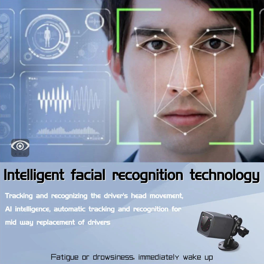 VODOOL AI Driver Drowsiness Alert – Face & Eye Recognition
