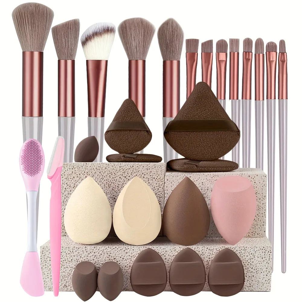 VANDER LIFE 8–29Pcs Professional Makeup Brush Set | Travel Kit