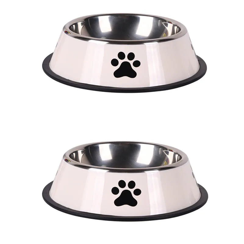 Stainless Steel Pet Bowl | Anti-Slip, Stackable Dog & Cat Feeder