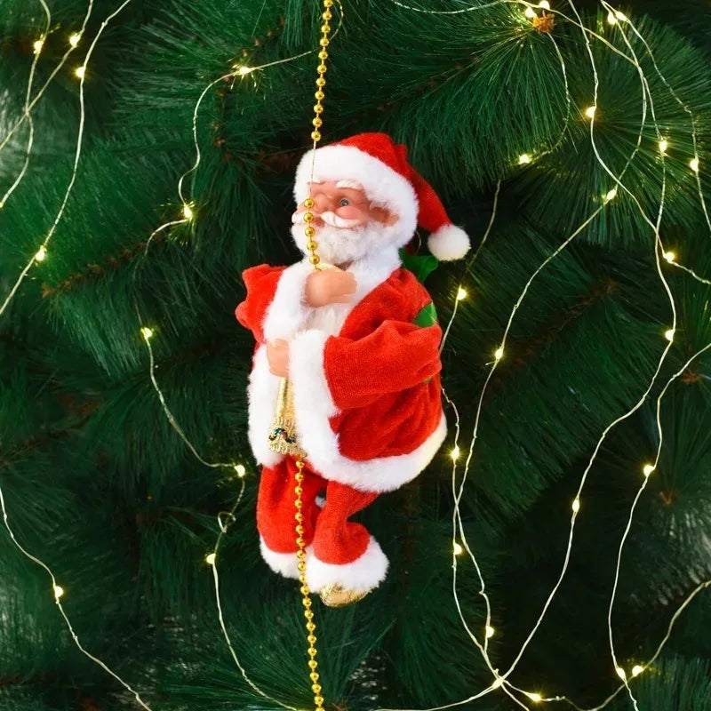 Electric Climbing Santa Claus with Music | Christmas Decor
