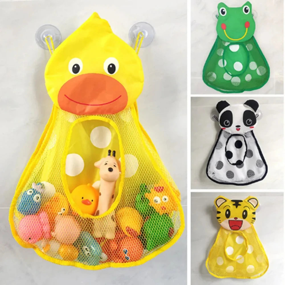 Baby Bath Toy Storage Bag | Mesh Organizer with Suction Cups