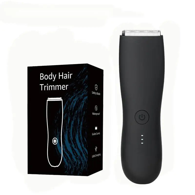 [IPX6] Men's Groin/Body Trimmer w/ SkinSafe - Foil Blades & Precision, Rechargeable Ball Shaver for Sensitive Skin Peaceful Pleasures Health and Wellness