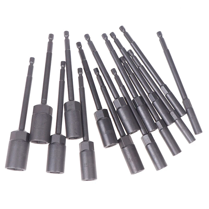 Hex Drill Socket Bit 5.5–19mm | 150mm Extension Bar