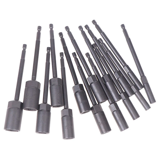 Hex Drill Socket Bit 5.5–19mm | 150mm Extension Bar Socket Driver Bit Peaceful Pleasures Health and Wellness