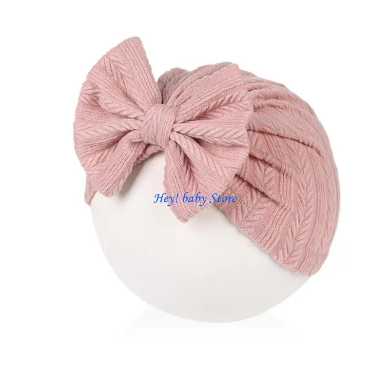 Soft Bow Baby Turban Hat – Unisex Newborn Girls & Boys