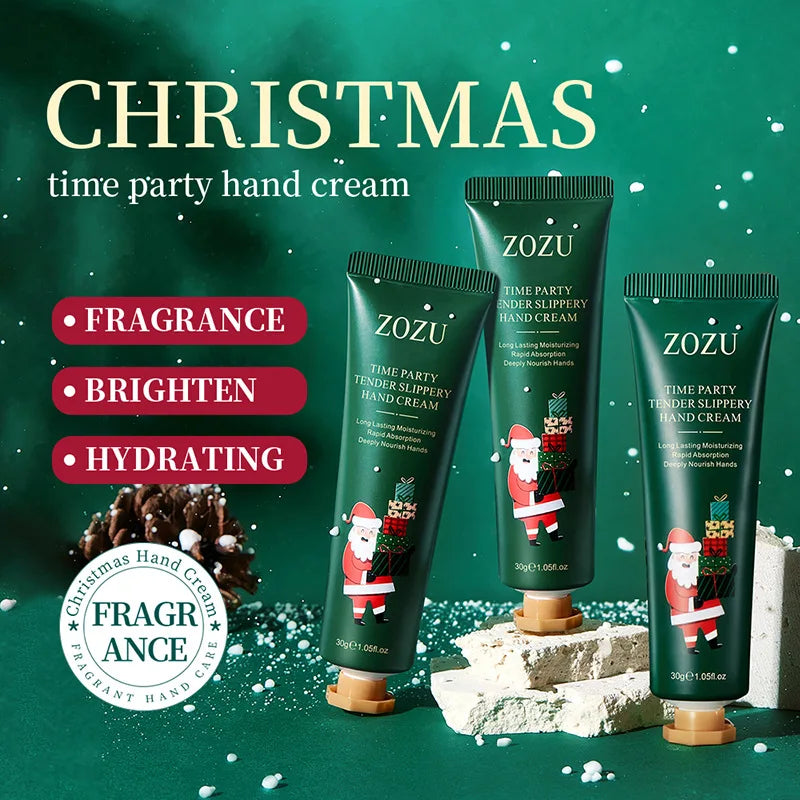 5Pcs Set Fragrance Hand Cream Smooth Refreshing Long-lasting Hydration Moisturizing Hand Care Christmas Gift Peaceful Pleasures Health and Wellness