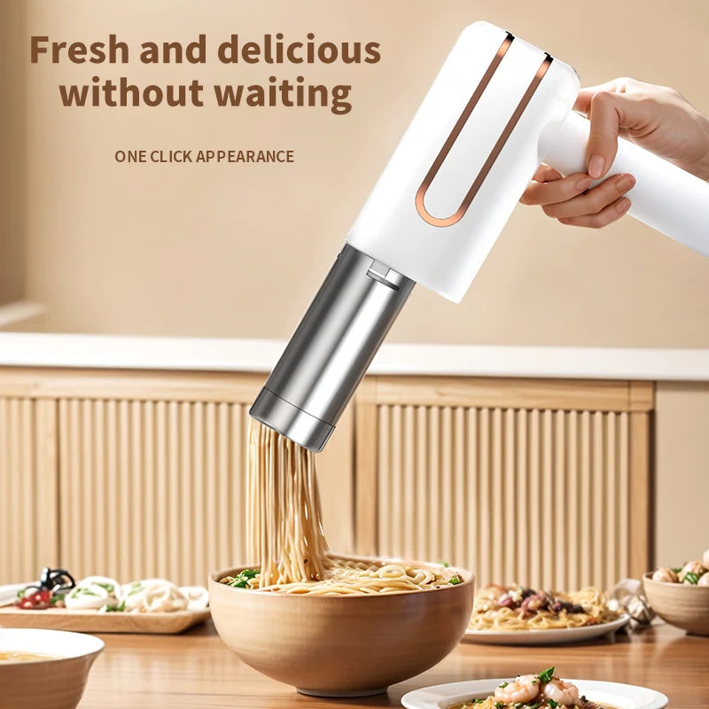 HOMEFISH Cordless Electric Noodle Maker – Portable Noodle Press