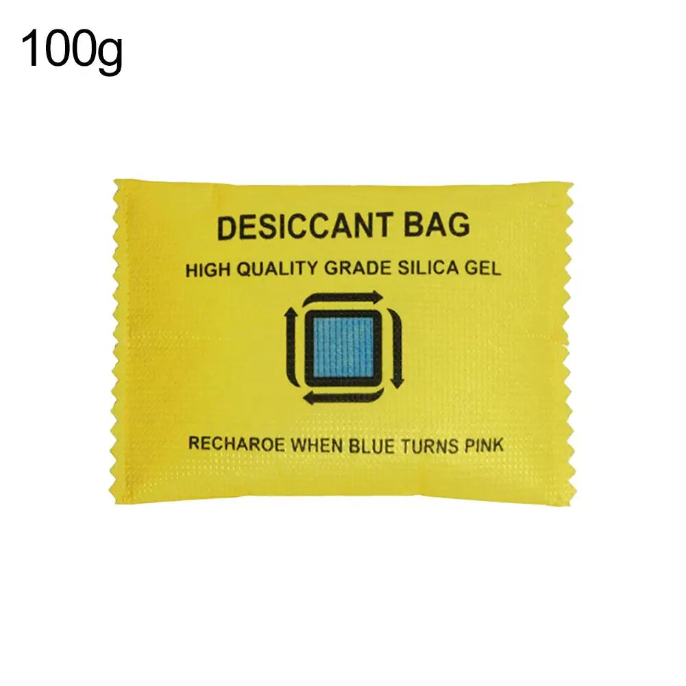 Color Changing Silica Gel Desiccant Car Dehumidifier Bag Home Moisture Absorber Vehicle Moisture Proof Pouch Peaceful Pleasures Health and Wellness 100g