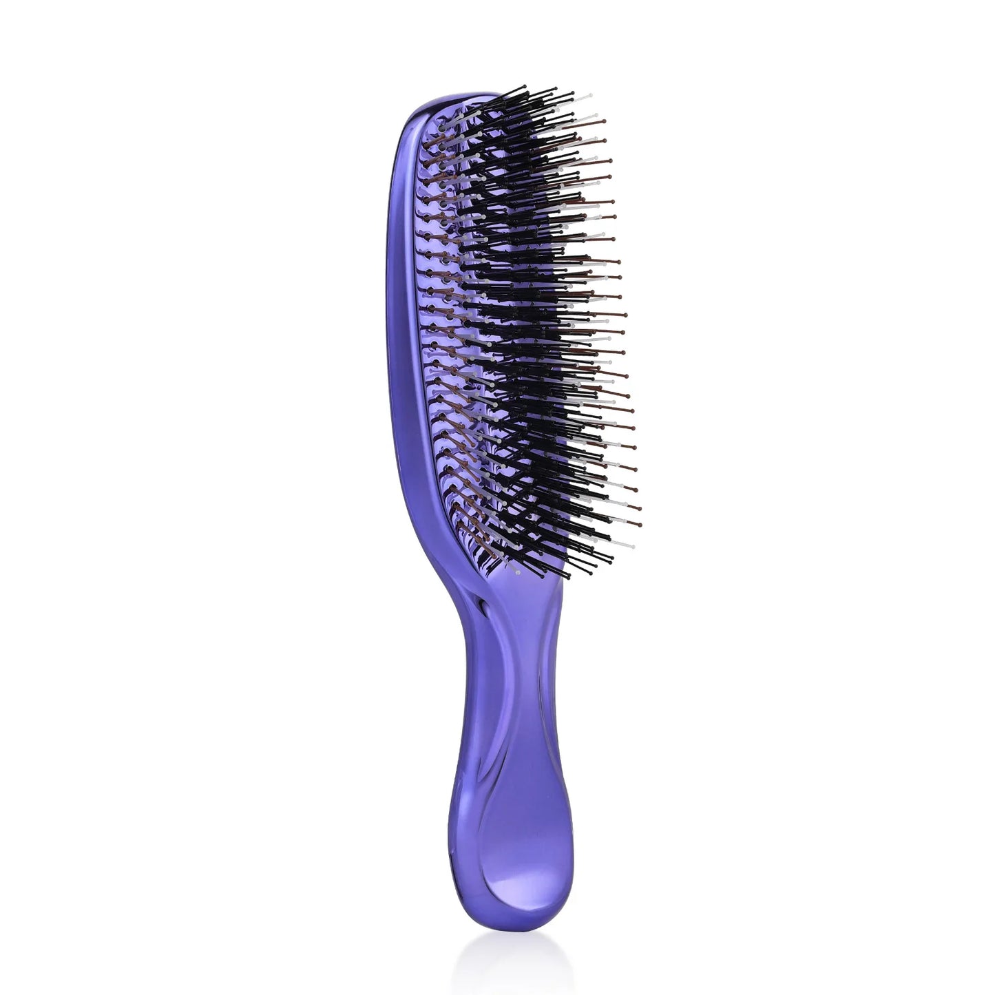 Comb Hair, Meridian Massage, Scalp Cleaning and Care, Dry and Wet Dual-use Portable Hair Comb Barber Accessories Peaceful Pleasures Health and Wellness Purple - A
